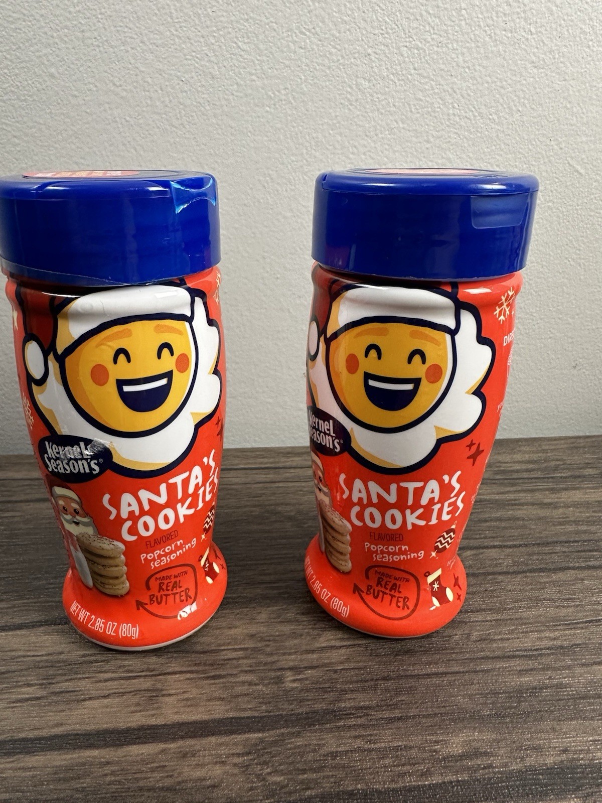 2x Kernel Season’s Santa’s Cookies Popcorn Seasoning 2.85oz Shakers New Limited