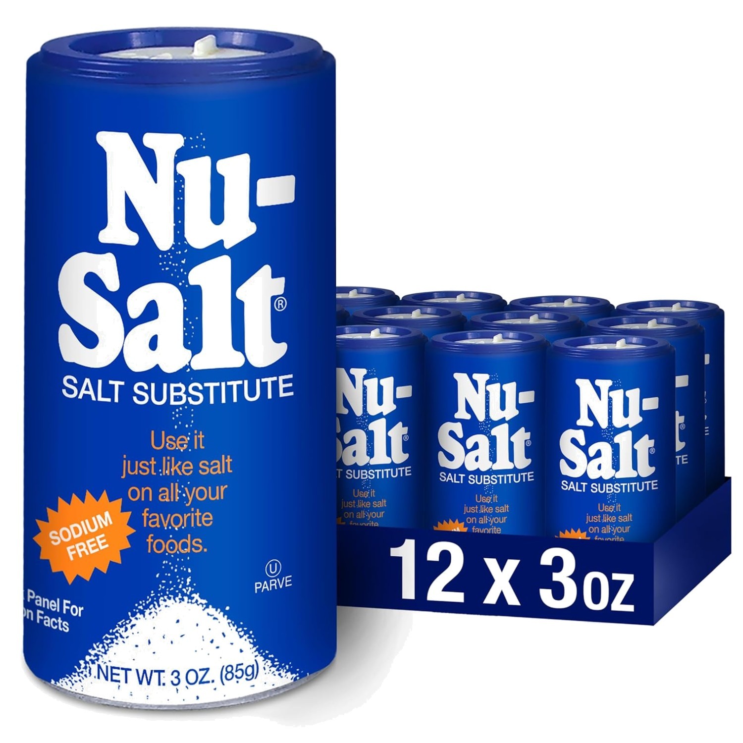 Sodium-Free Salt Substitute, Contains Potassium Ch