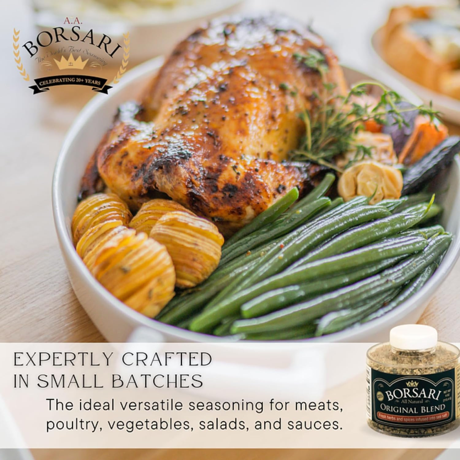 Original Seasoning Salt – Seasoned Salt Blend – Gourmet Seasonings with Herbs an