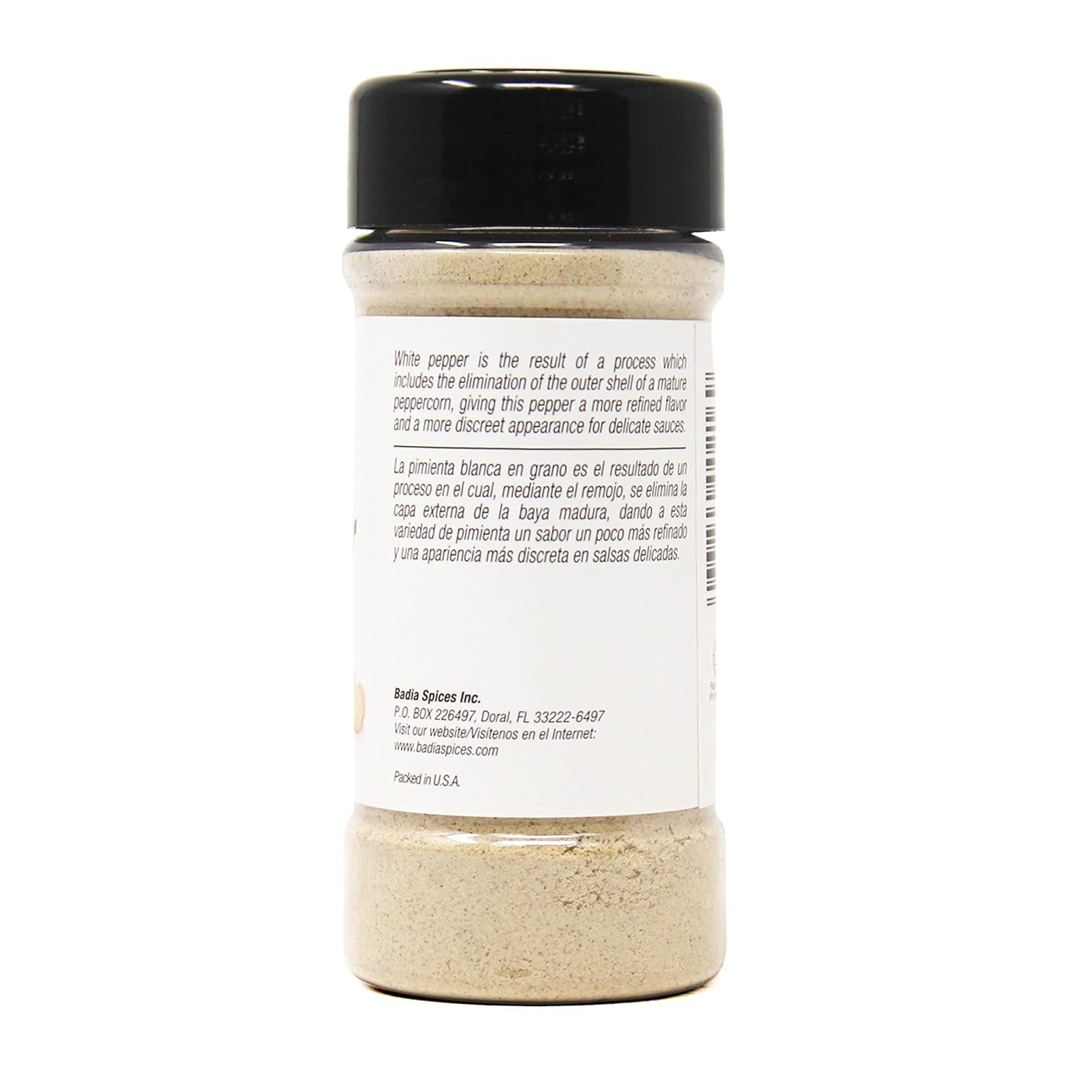 Gourmet 2 oz Ground White Pepper – Gluten Free, Halal, Kosher Certified