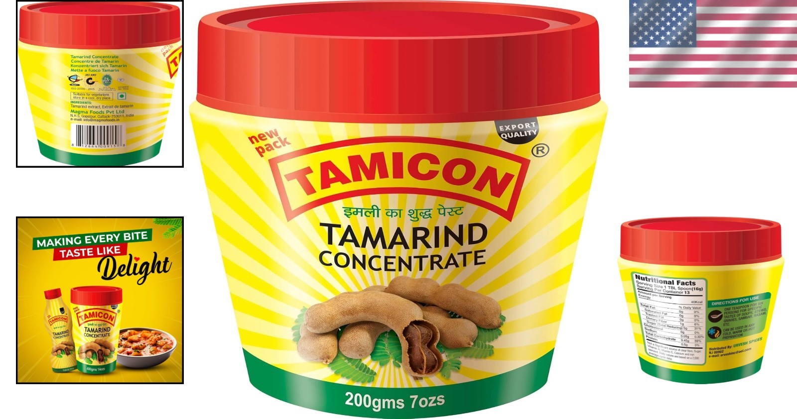 7 Oz Tamarind Concentrate Paste | Authentic Imli for Sauces, Curries & Marinades