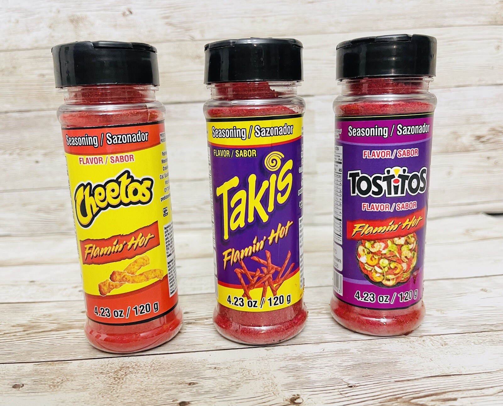 4x Seasosing Chilli Powder Takis Flamming Hot Cheetos Tostitos Crujiente Powder