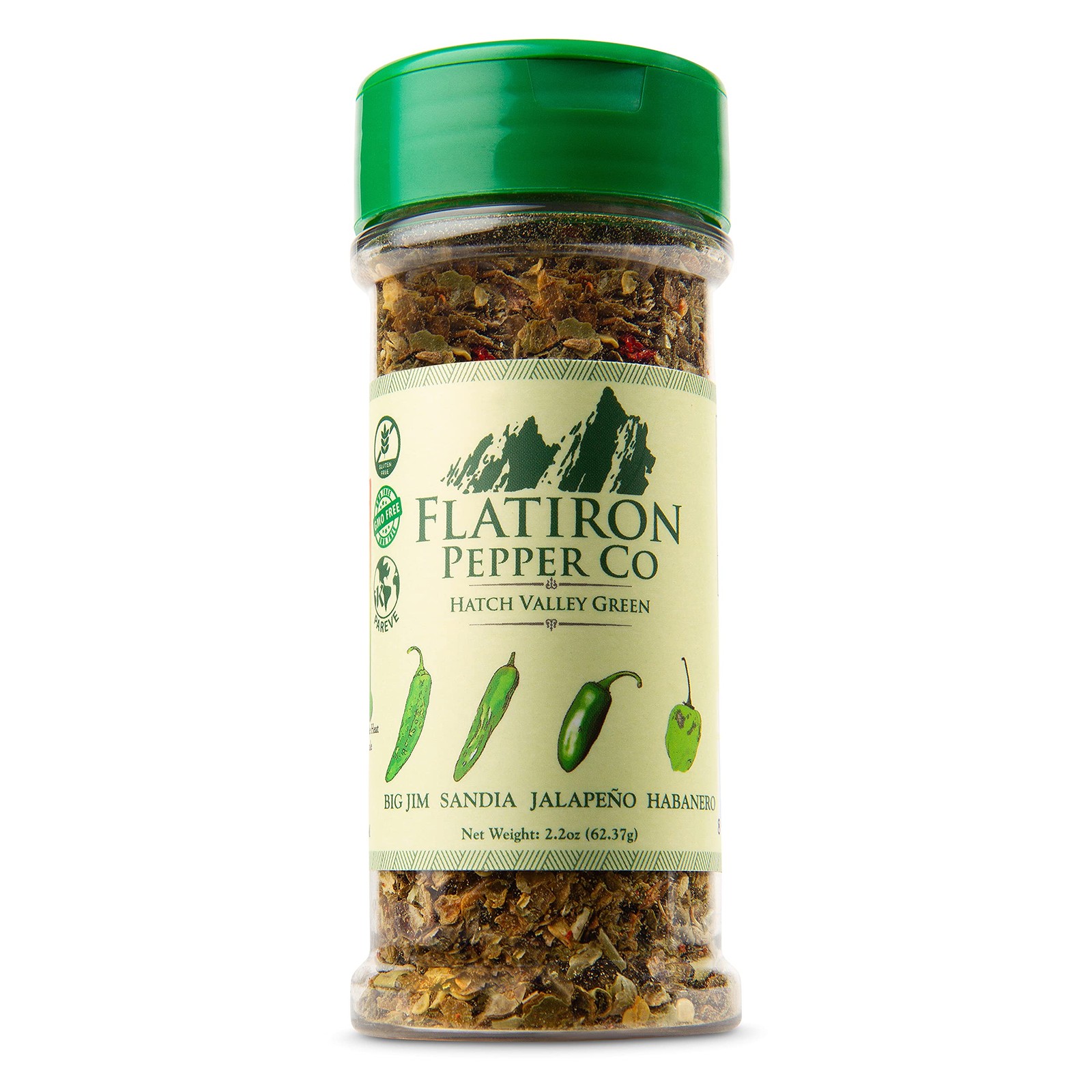 Flatiron Pepper Co – Hatch Valley Green. Premium Green Chile Flakes. Hatch Gr…
