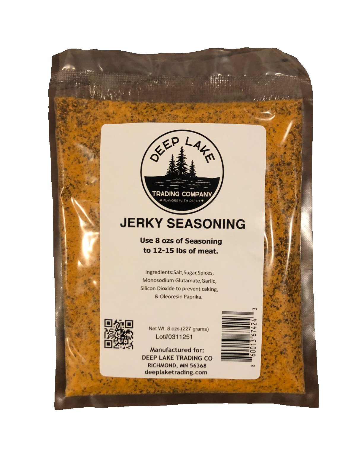 Jerky Seasoning Mix 8oz –Makes 12-15 lbs of Meat–Homemade Beef Jerky Spice Blend