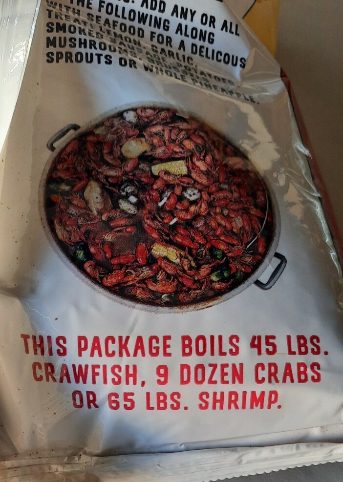 NEW CAJUN FIRE Louisiana Crawfish Crab & Shrimp Boil 4.06 Lbs Bag EXTRA SPICY