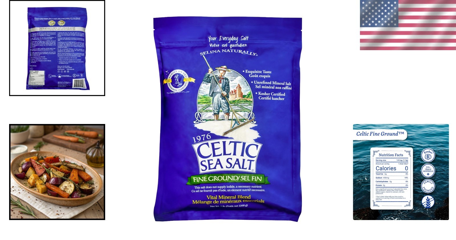 Mineral-Rich Natural Salt 5 lb Bag – Perfect for Baking, Cooking, and Finishing