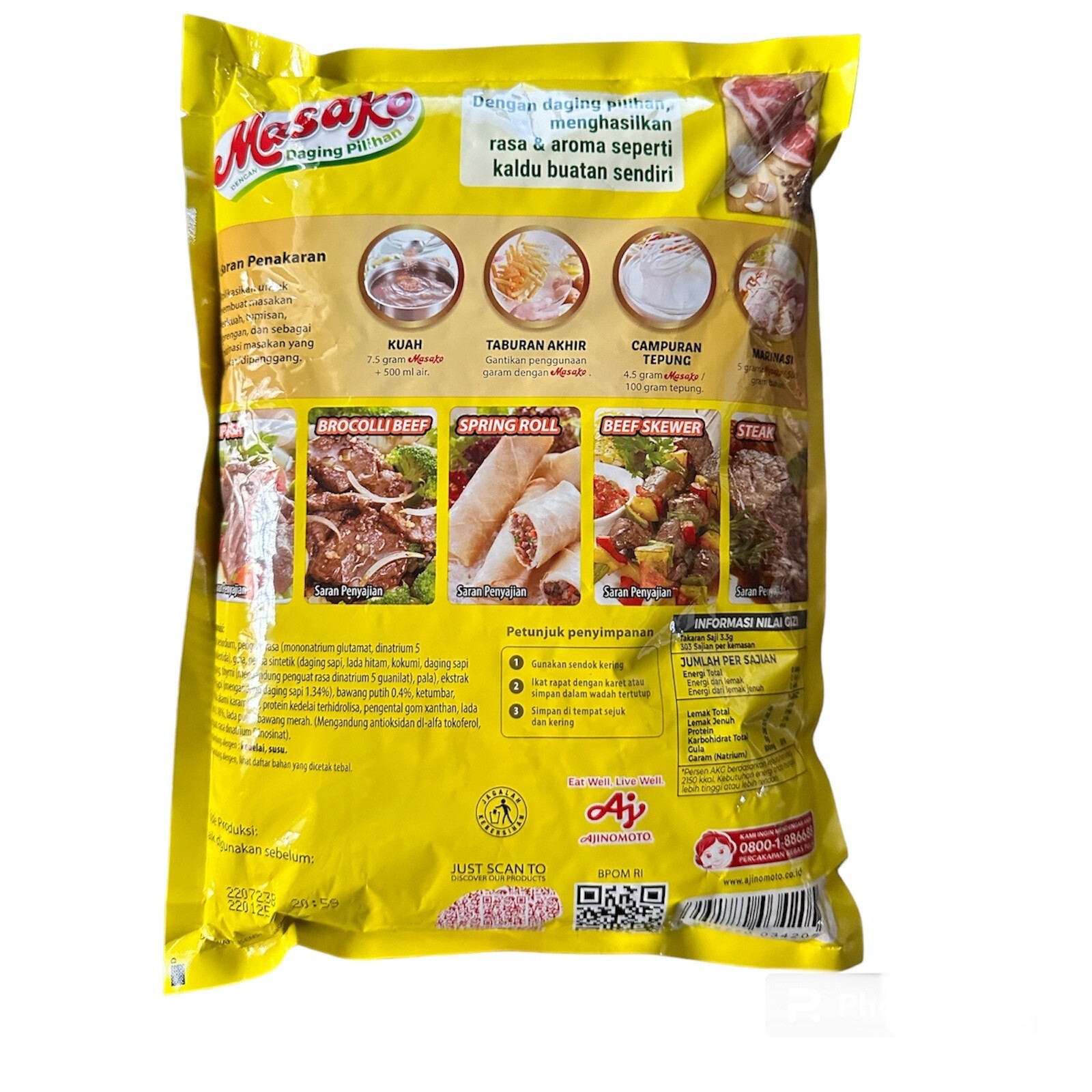 1kg [MASAKO] Penyedap Rasa BEEF Cooking Flavor Enhancer Seasoning Powder MSG