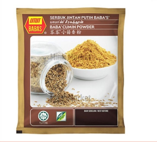 BABAS CUMIN POWDER/SERBUK JINTAN PUTIH 250 G X 4 PACK FREE SHIPPING