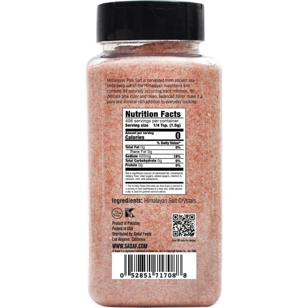 Pink Himalayan Sea Salt – Finely Ground Himalayan Pink Salt for Cooking & Foo…