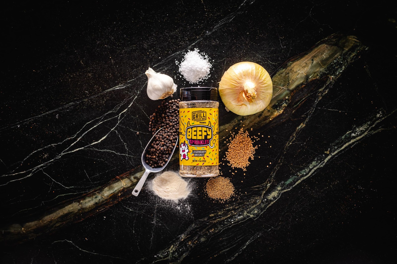 Hey Grill | Beefy Sprinkles | Steak Seasoning | 11 Ounce (Pack of 1)