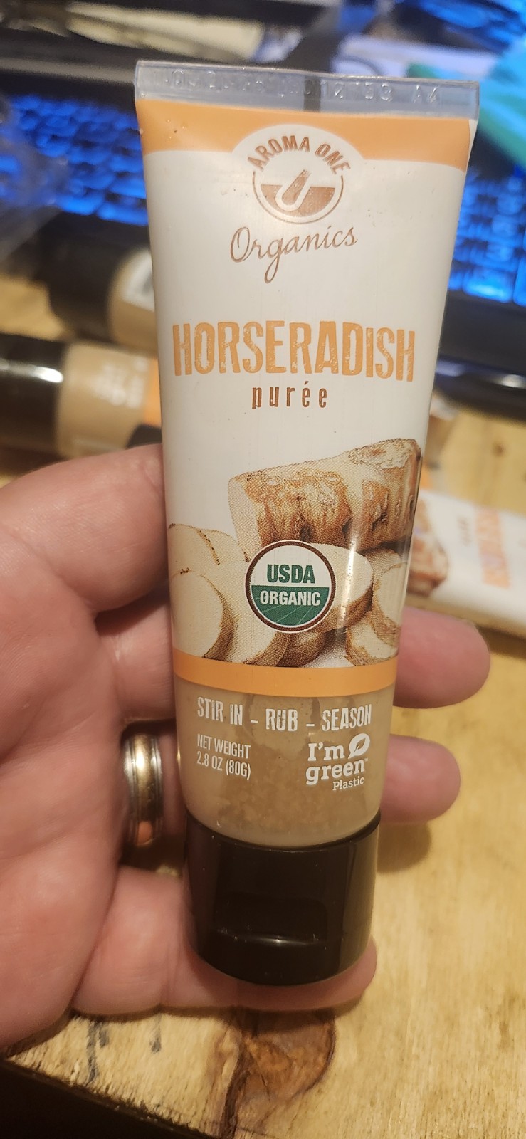 5‑Pack Aroma One Organic Horseradish Purée 2.8 oz | Bulk Lot | Exp 03/2026
