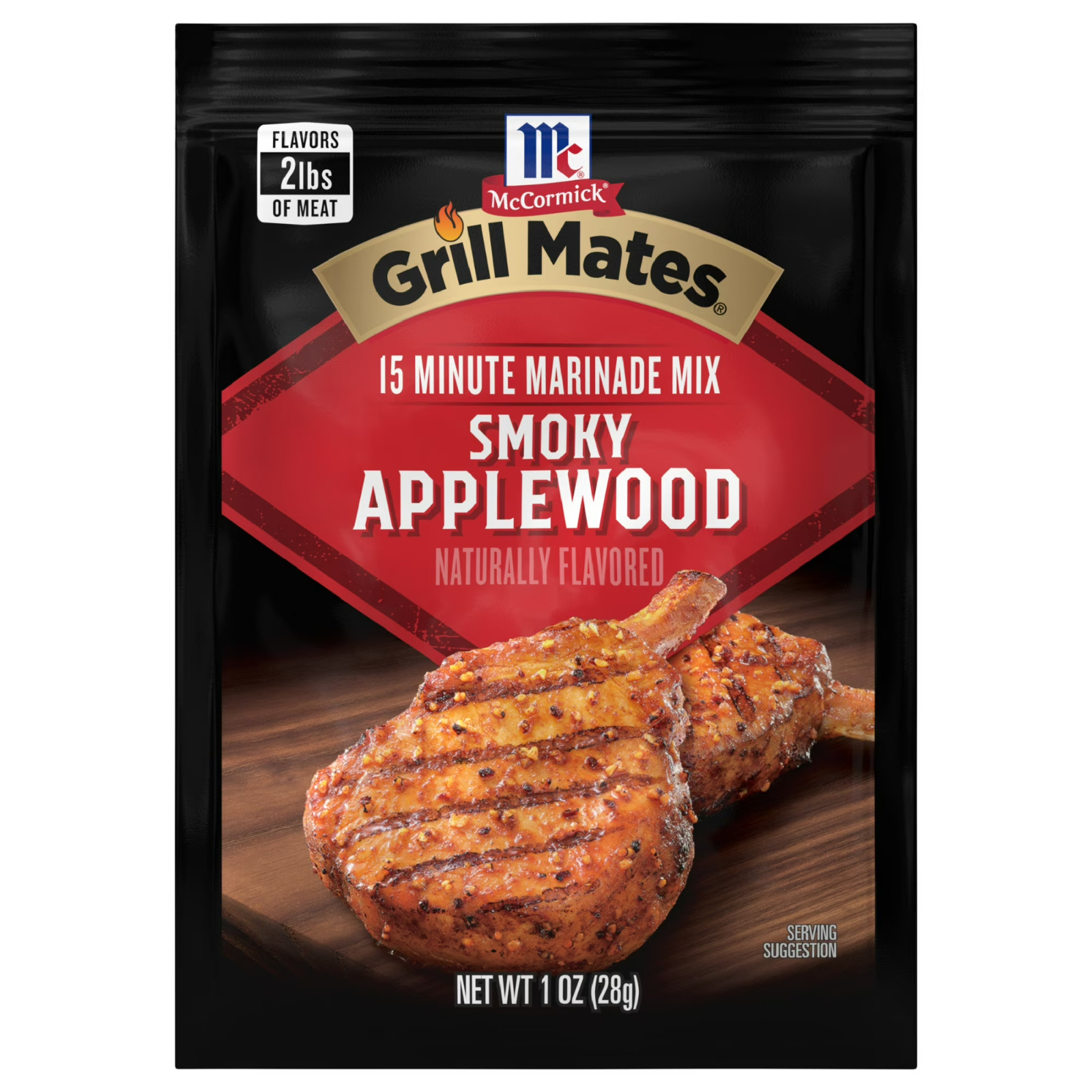 McCormick Grill Mates Smoky Applewood Marinade Seasoning Mix | 1oz