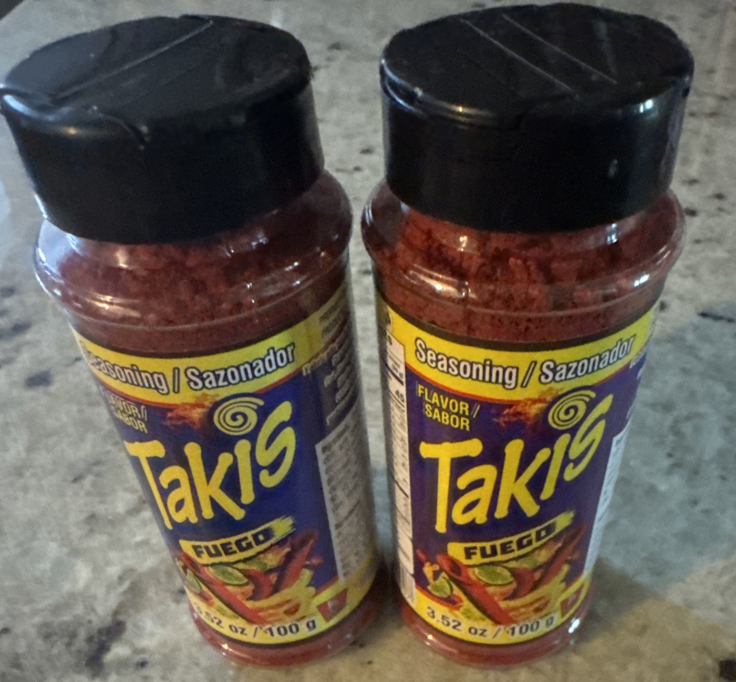 2X ORIGINAL TAKIS FUEGO Seasoning Powder 🇲🇽 Ideal for Snacks. 3.52 Oz