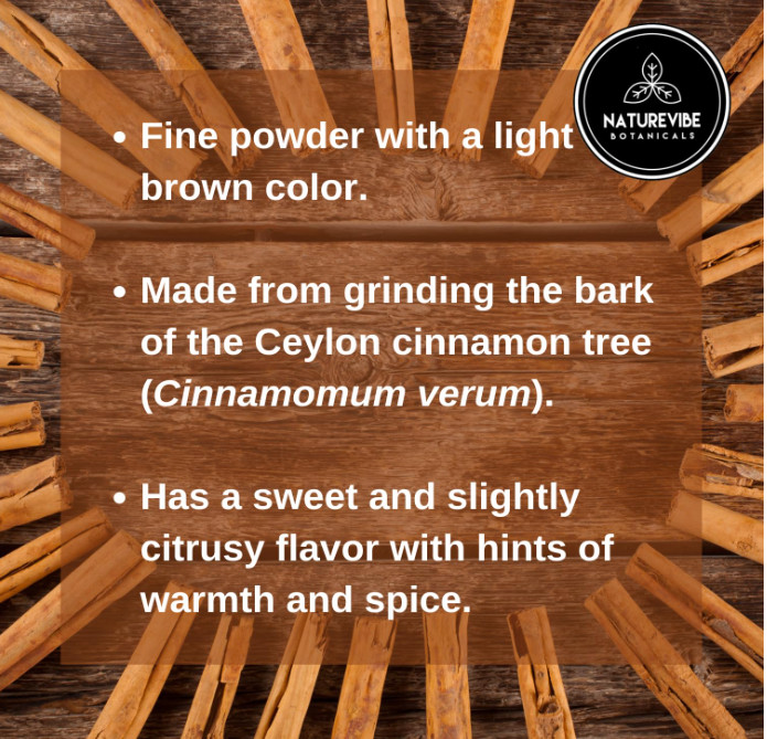 Ceylon Cinnamon Powder (1lb), Ground Premium Quality by Naturevibe Botanicals |