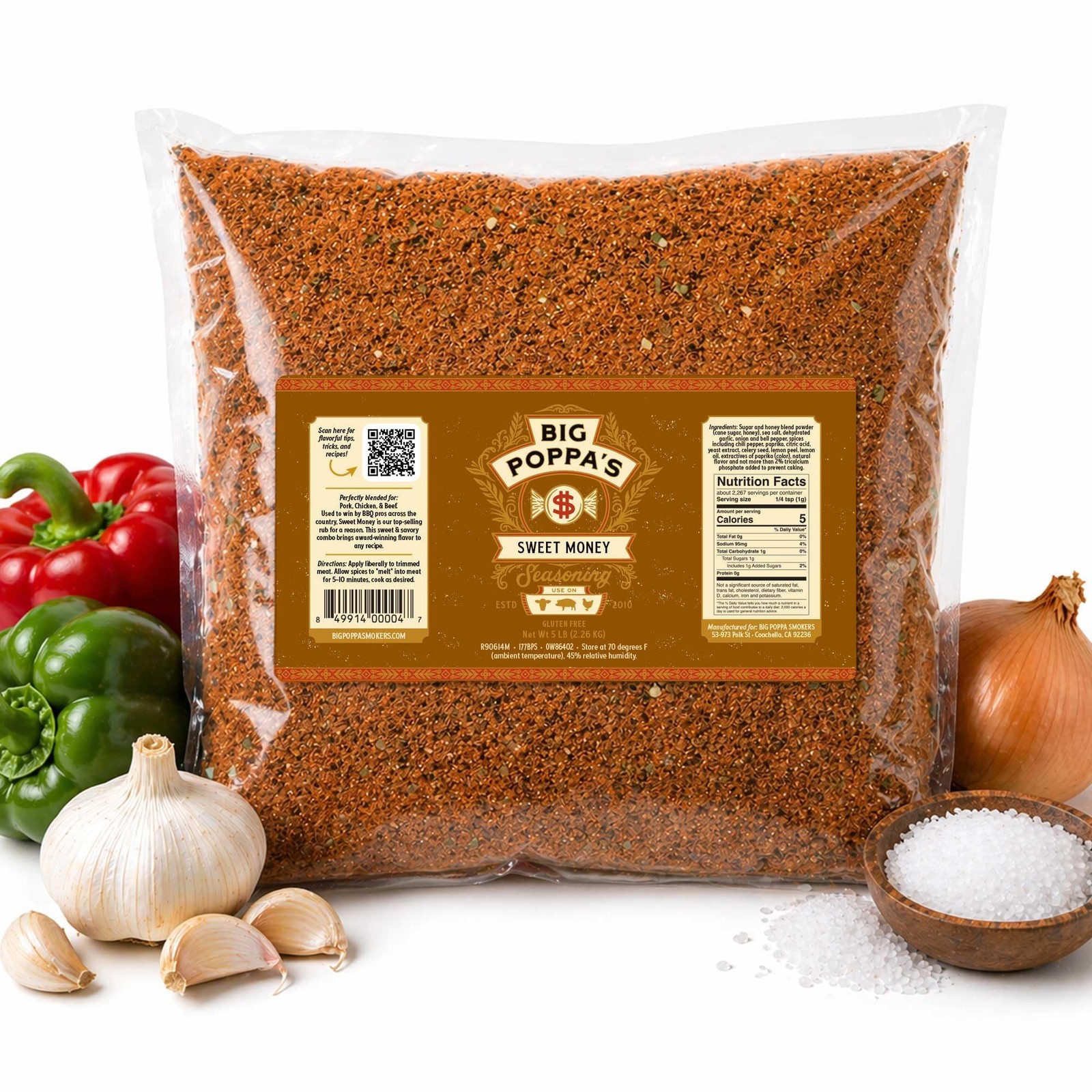 Big Poppa’s Sweet Money BBQ Rub – PrizeWinning Sweet & Savory Pork Seasoning …