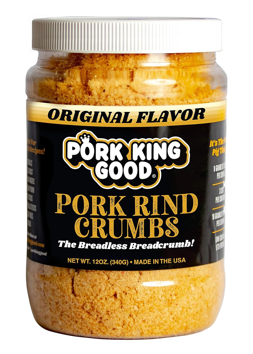 Low Carb Keto Diet Pork Rind Breadcrumbs! Perfect for Ketogenic, Paleo, Gluten-F