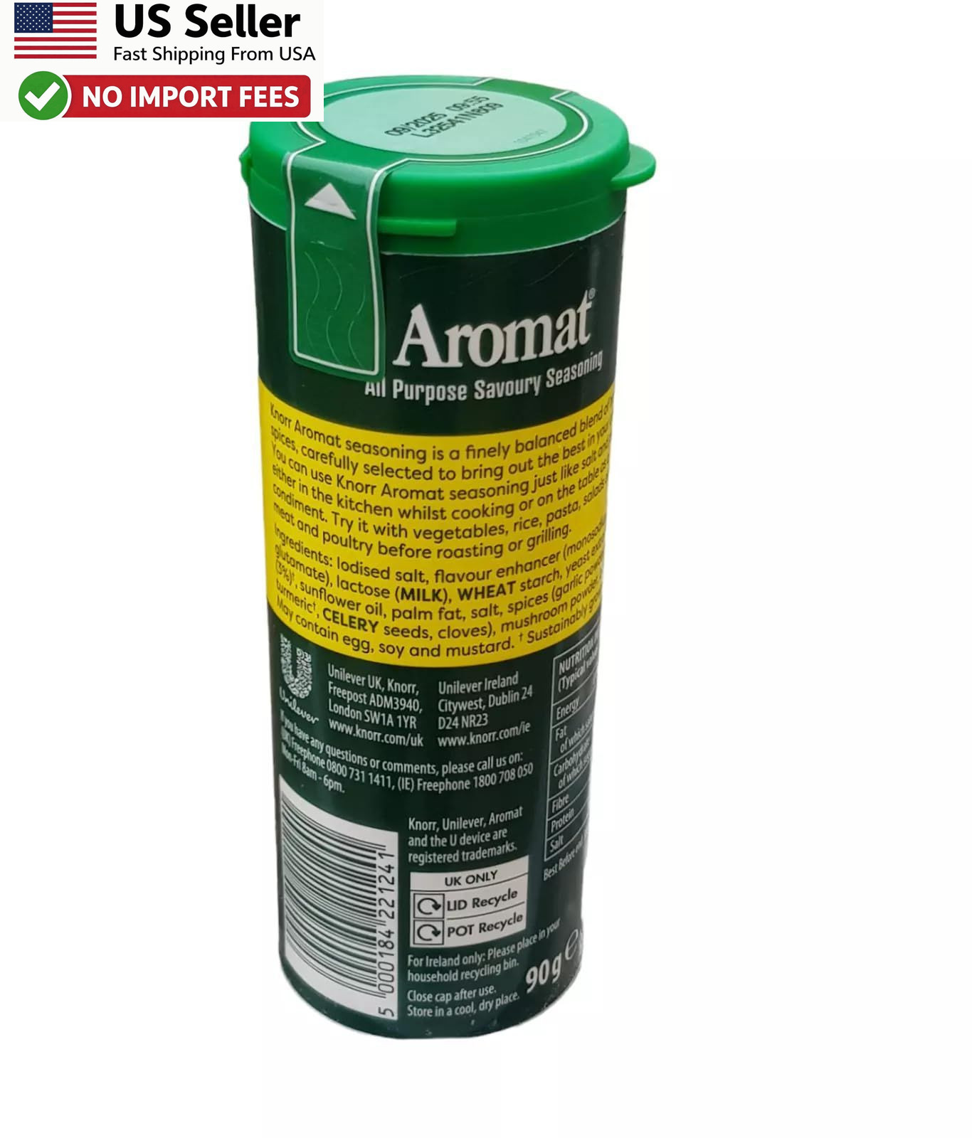Knorr Aromat All Purpose Savory Seasoning 90g Pack of 3 Bulks Brand New FROM USA