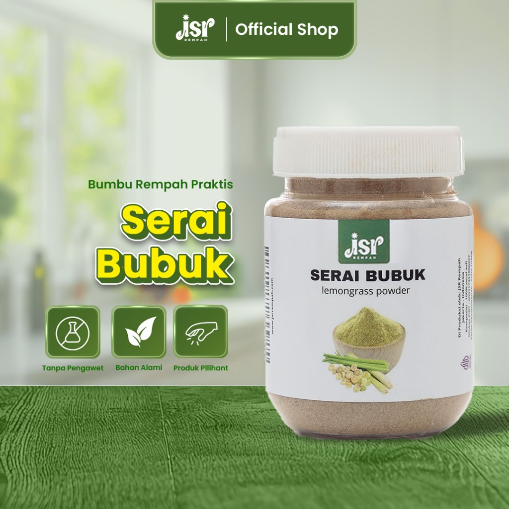 Lemongrass Powder 100g Fine Ground | Fresh Citrus Aroma, Clean Cooking Essential