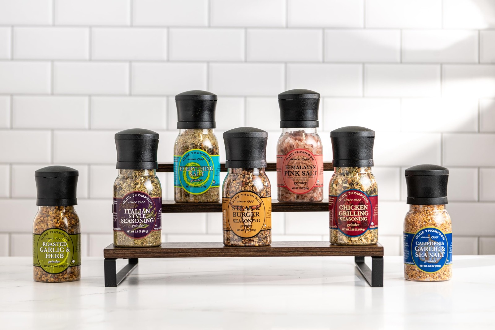 Olde Thompson California Garlic & Sea Salt Grinder, 8.8 Ounce
