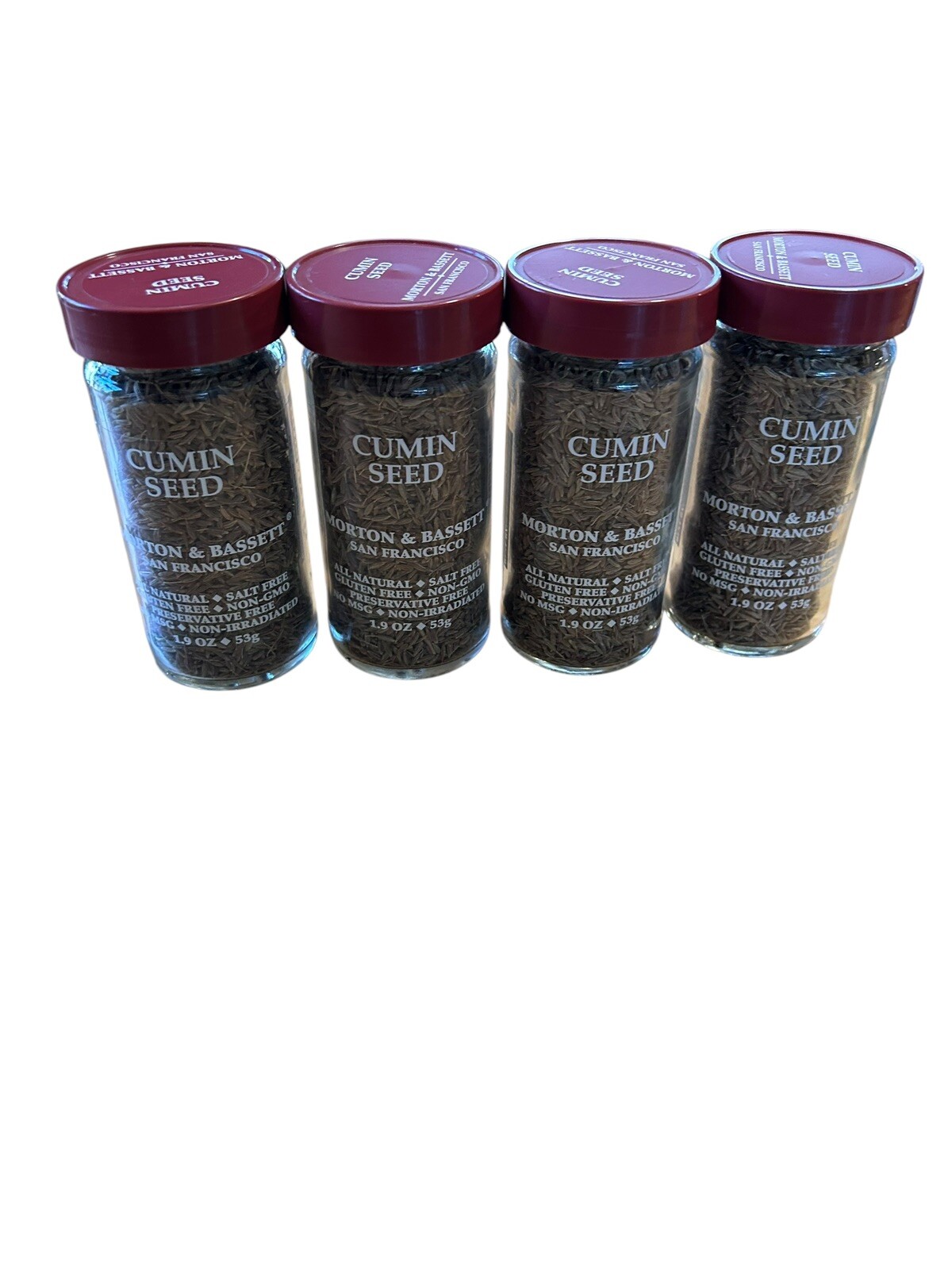 Morton & Bassett Seasoning Cumin Seed 1.9 Oz Lot Of 4 Best By 2/2026