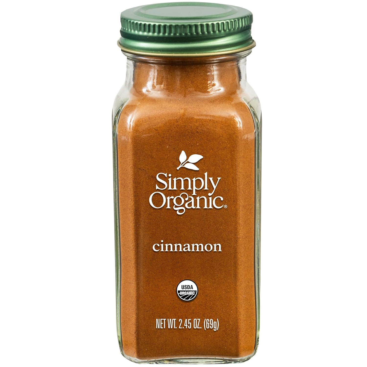 Cinnamon Ground Certified Organic, 2.45-Ounce Container
