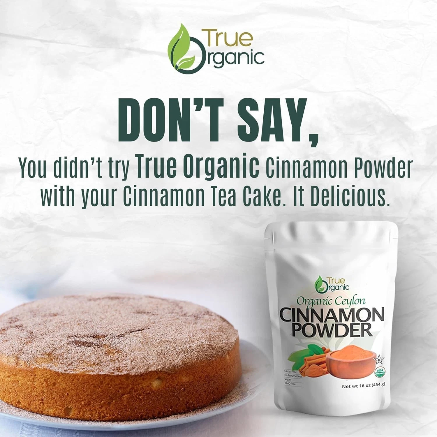 Organic Ceylon Cinnamon Powder 1lb Pure Ground Gluten Free