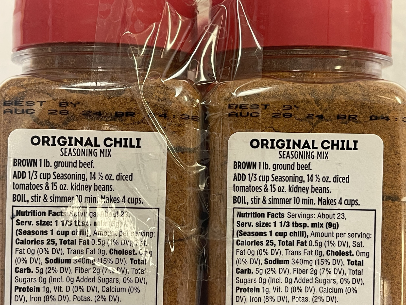 McCormick Original Chili Seasoning Mix 7.3 Ounce 6-pack
