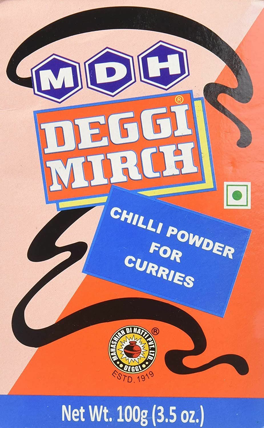 MDH – Deggi Mirch – (chilli powder for curries) – 100g – (pack of 3)