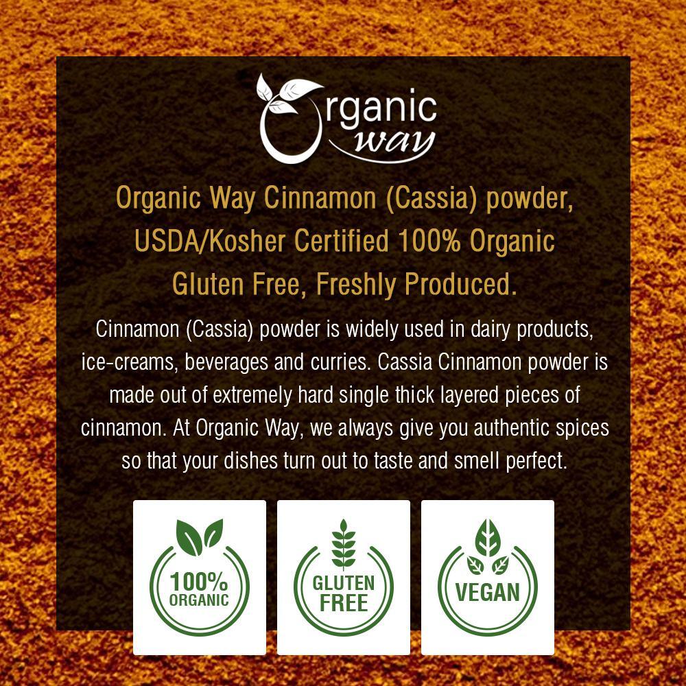 Organic Way Cinnamon Cassia Powder – Organic, Kosher & USDA Certified