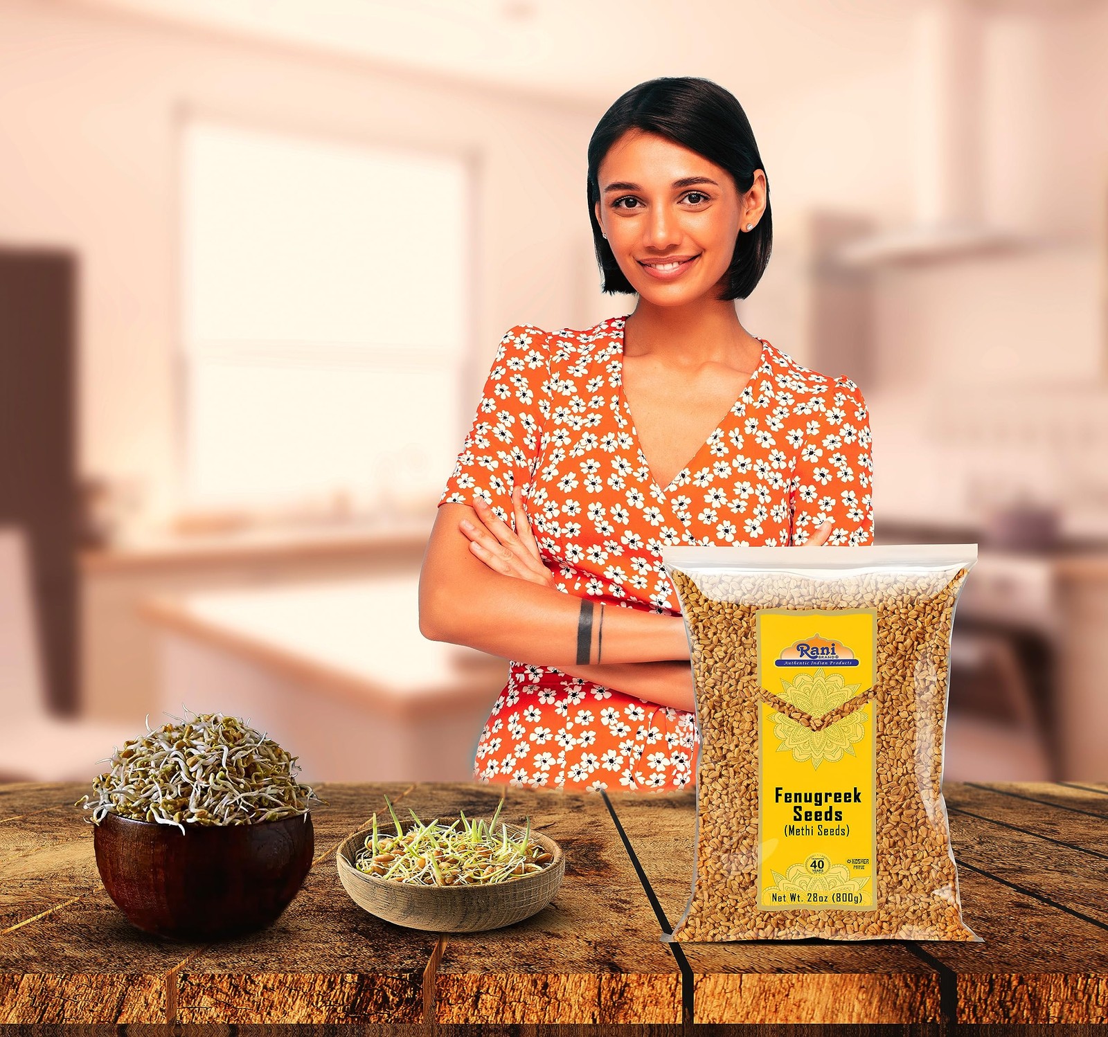 Rani Fenugreek (Methi) Seeds Whole 3.5oz (100g) 3.5 Ounce (Pack of 1)