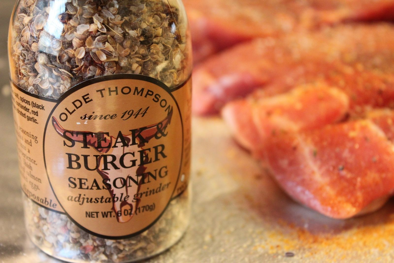 2 Olde Thompson Steak Burger Seasoning 6 Oz Gourmet Spice Grinder Bbq/Cookouts