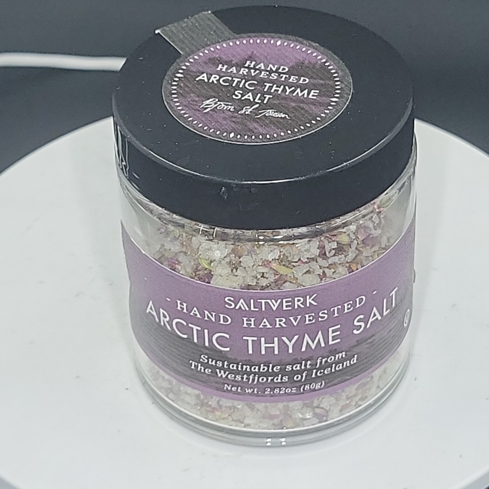 Artic Thyme Sea Salt – Gourmet, Hand Harvested – 2.82 Oz Jar