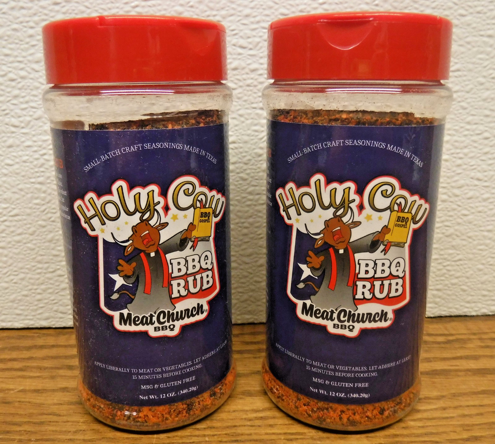 2 each Meat Church BBQ Rub & Seasoning “HOLY COW” 12 oz, New Factory SEALED