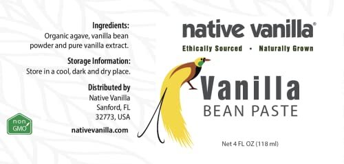 Natural Vanilla Bean Paste Flavor for Baking Dessert Making, 4oz 2 Pack