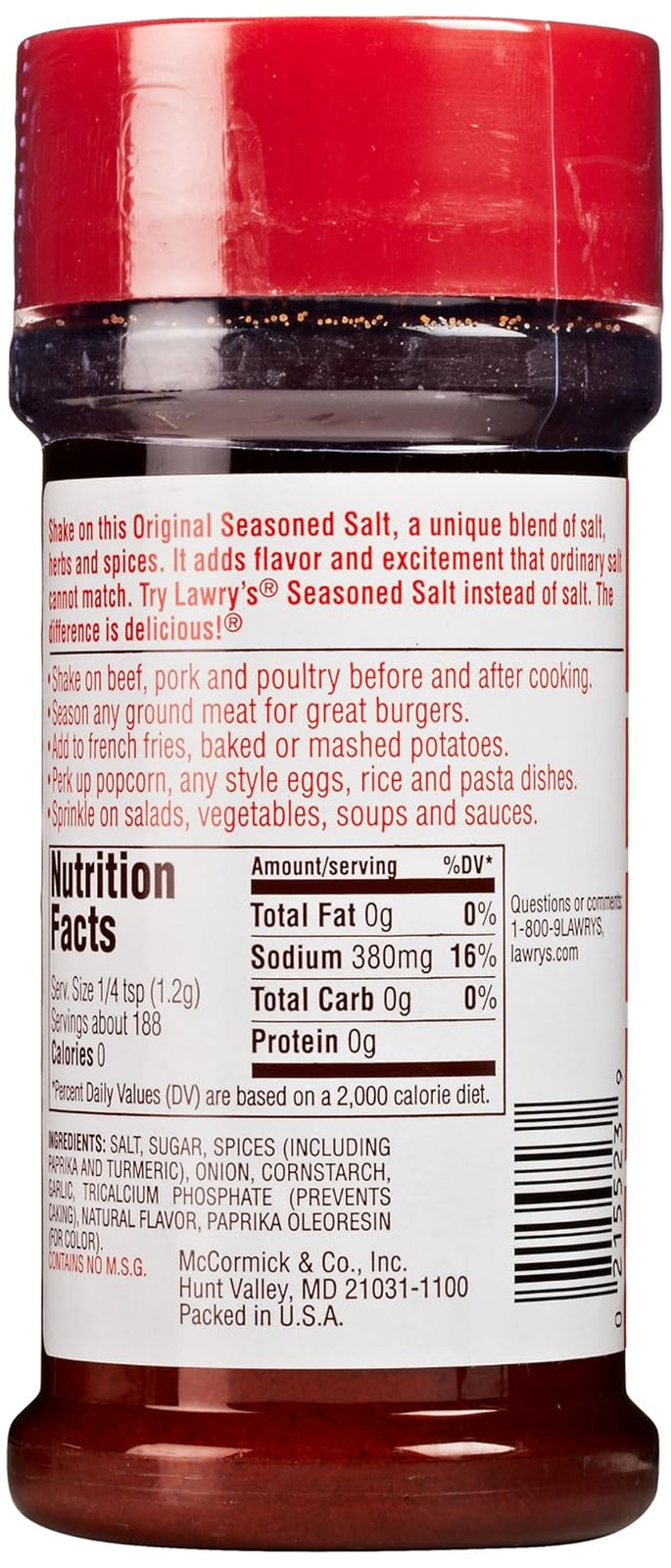 Seasoned Salt, 8 Oz (Pack of 2)