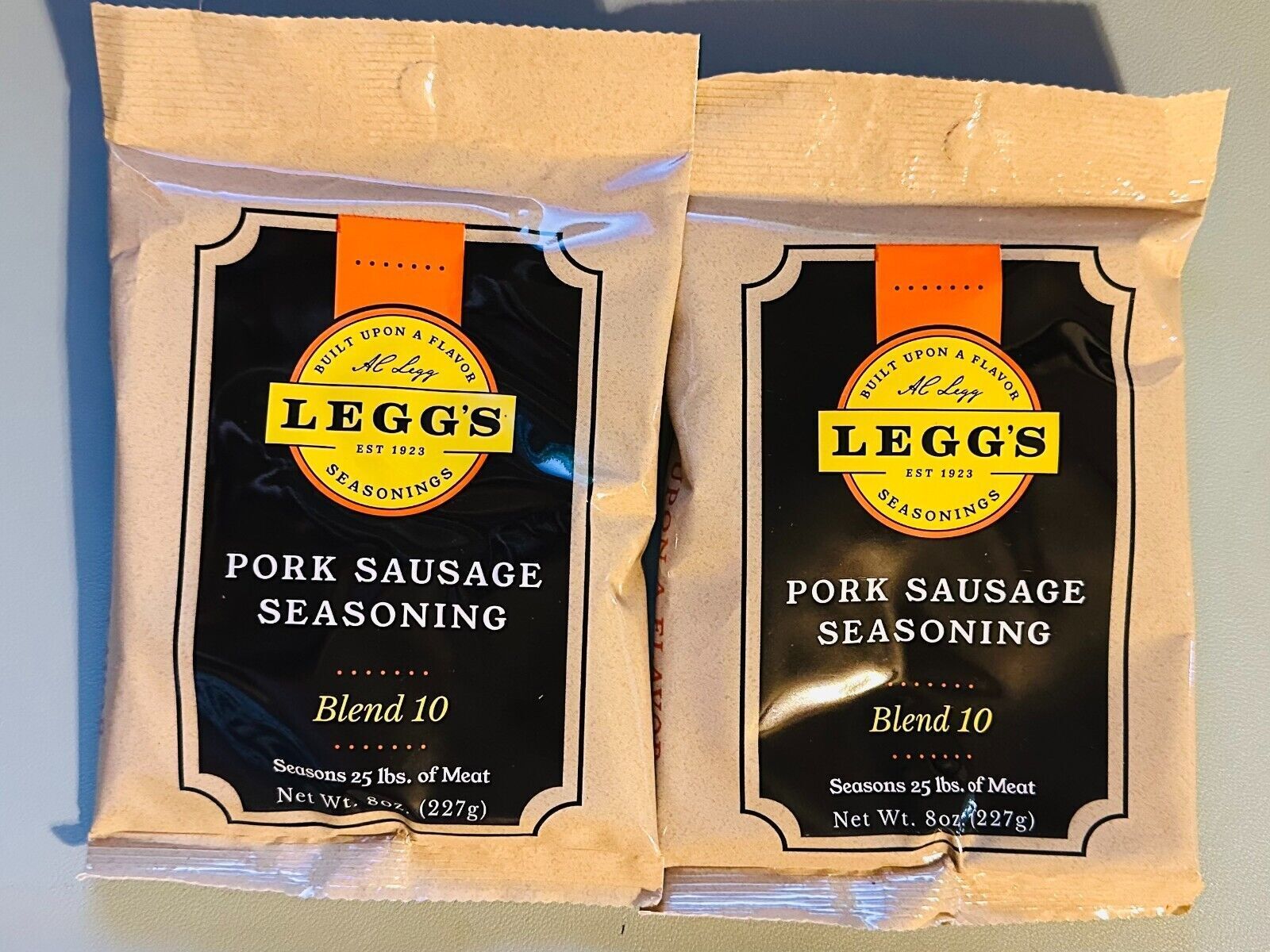 AC Legg’s Old Plantation Pork Sausage Seasoning Blend 10 (8 oz) 2 bags