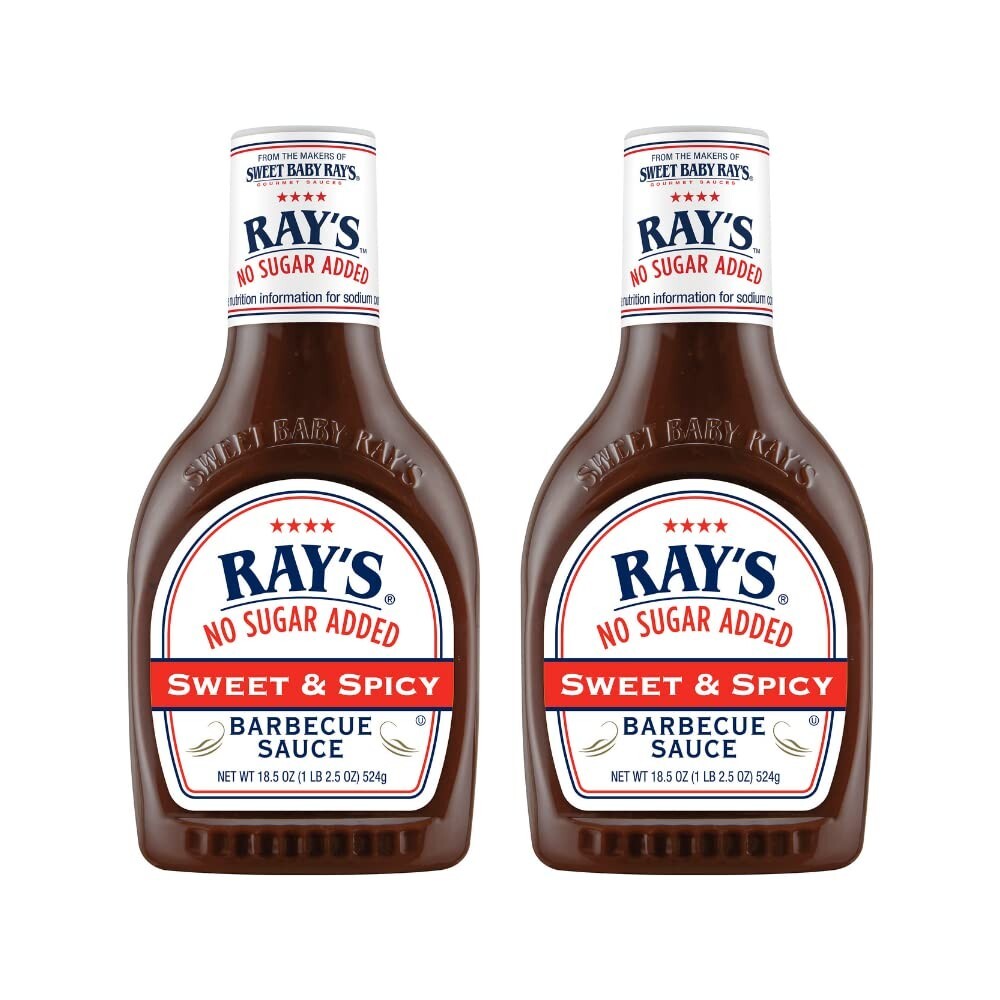 Sweet Baby Ray’s No Sugar Added Sweet & Spicy Barbecue Sauce 2 Pack