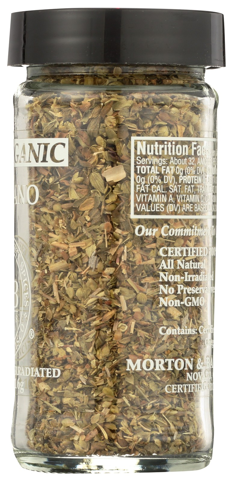 Organic Oregano Spice Jar Morton & Bassett 0.6 Oz 6 3 Pack