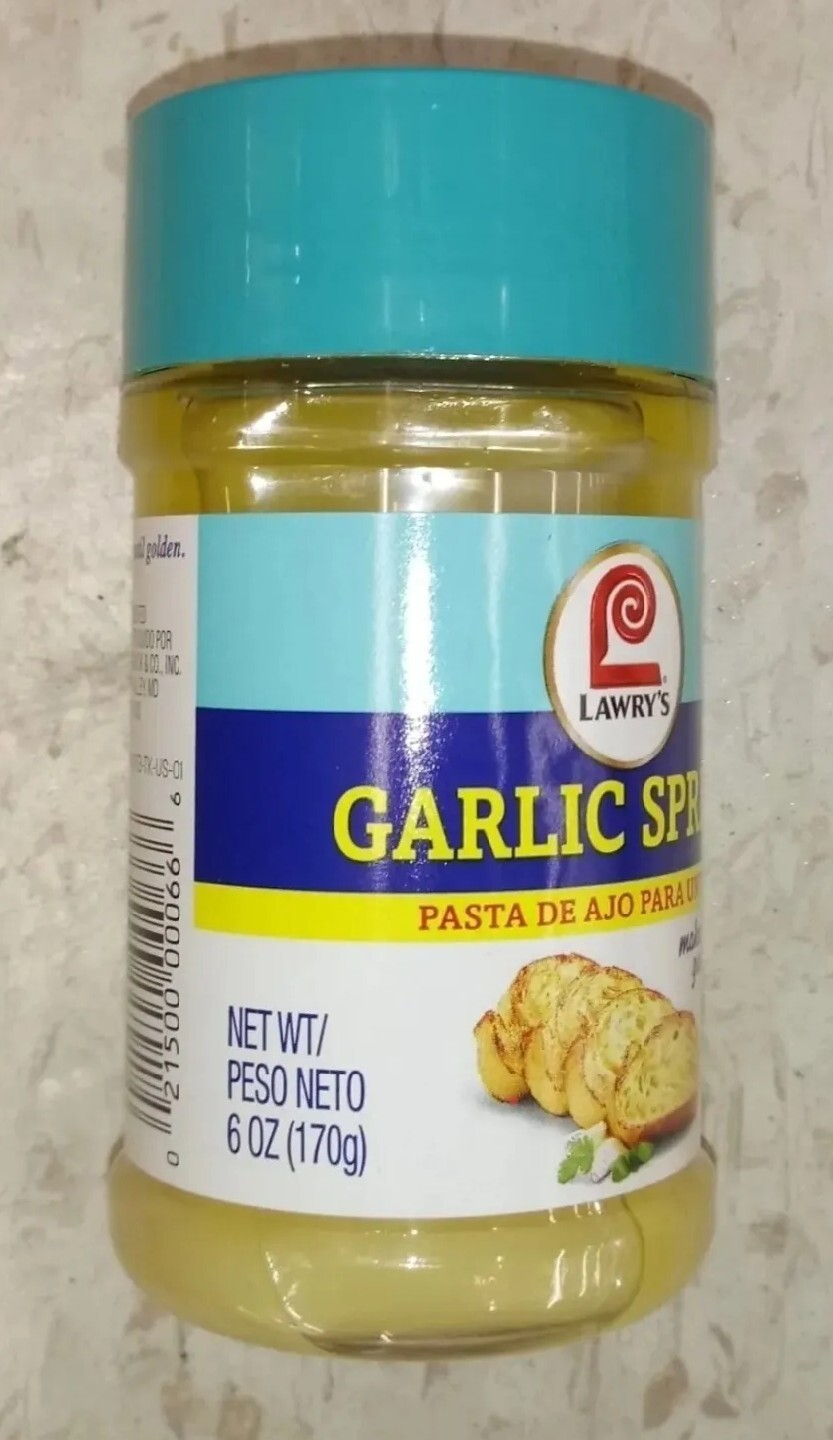 Lawry’s Garlic Spread – Ready to Spread – Size 6oz – New – FREE/FAST S&H:18 SOLD