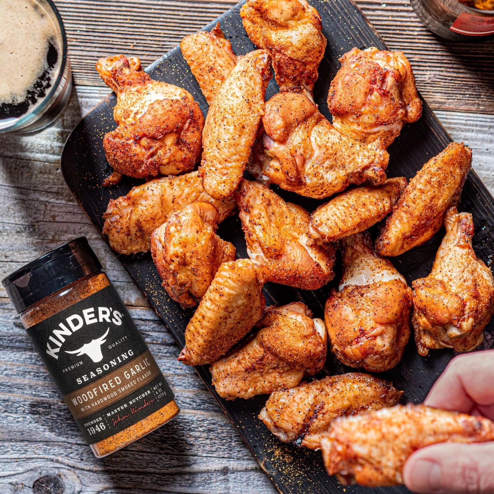 Kinder’s Woodfired Garlic Rub 6 oz 6 Ounce (Pack of 1)