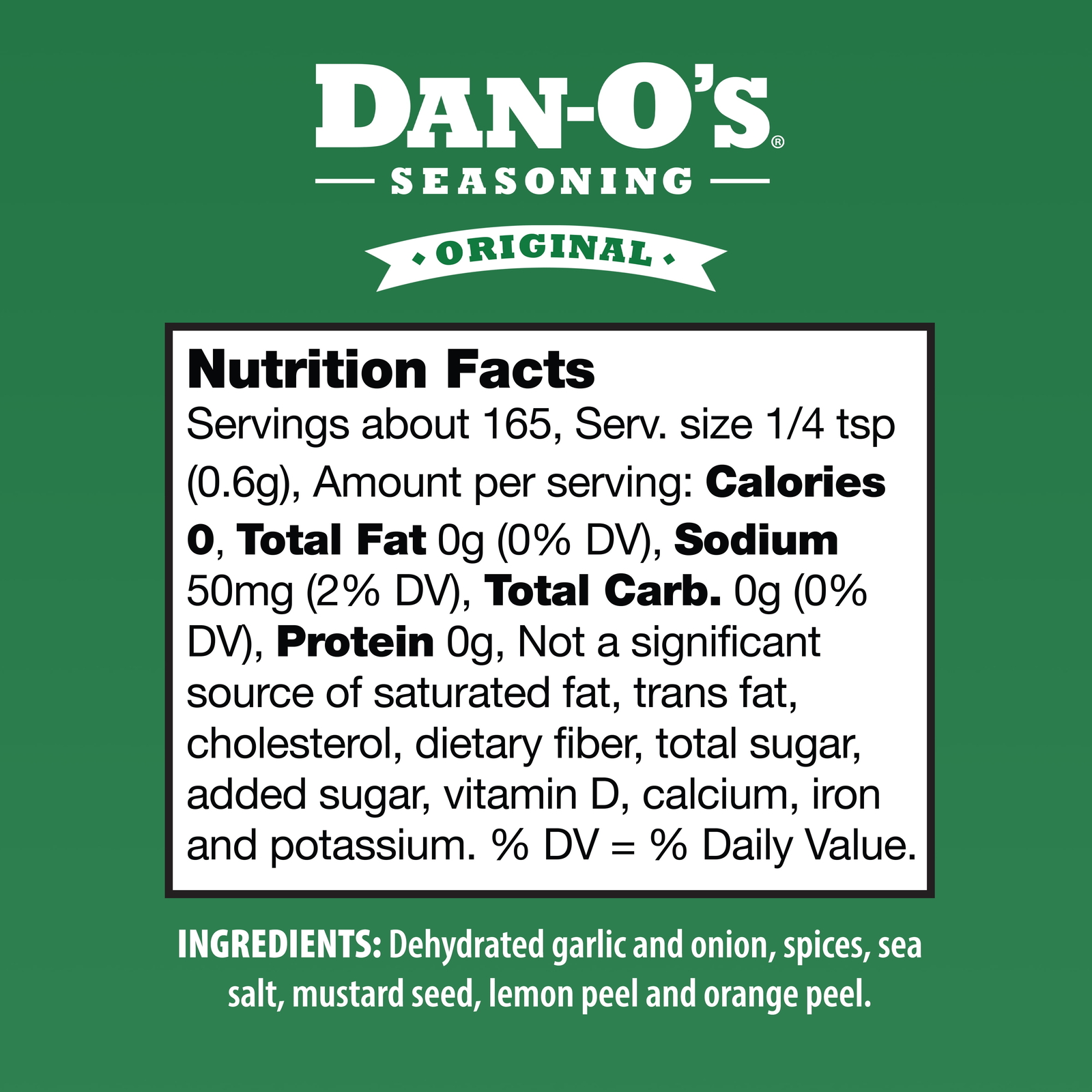 Dan-O’s Original Seasoning – All-Purpose Seasoning – Small bottle (3.5 oz)