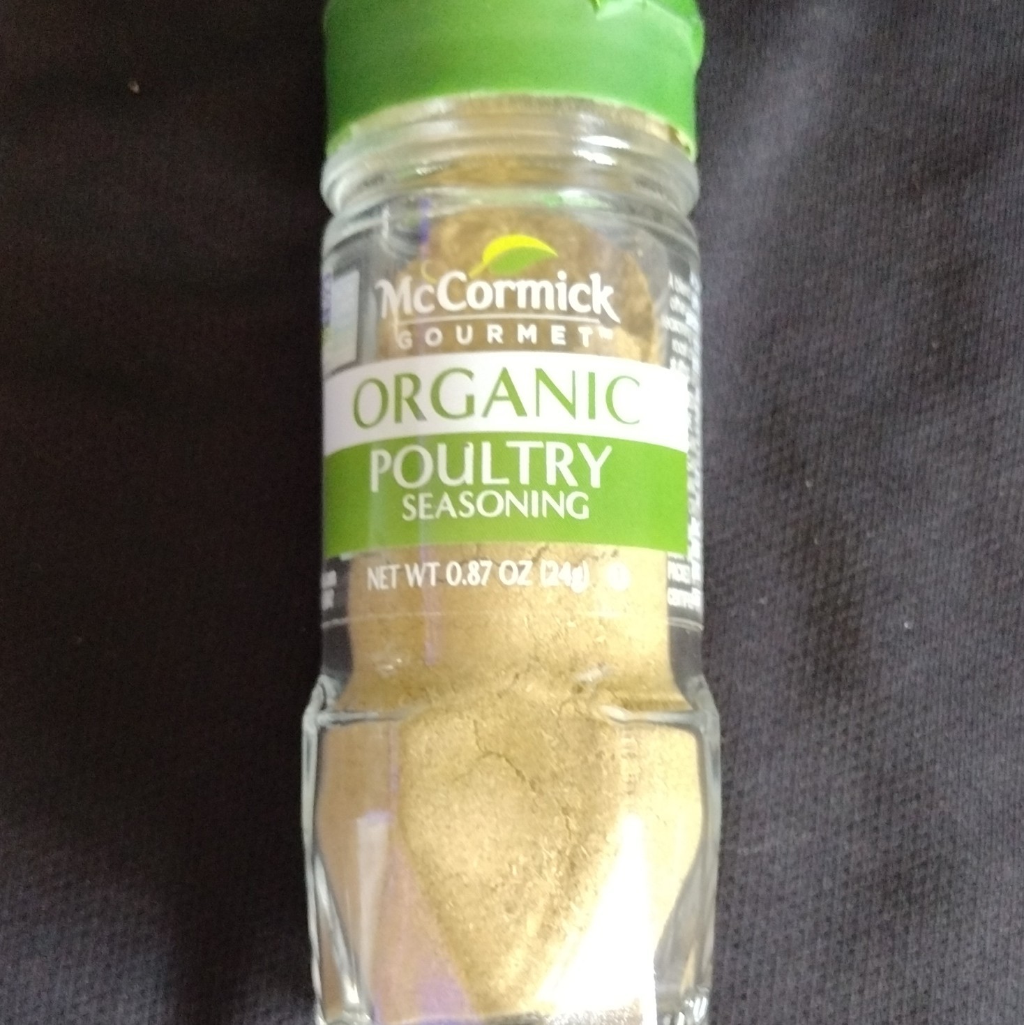 McCormick Gourmet Organic Poultry Seasoning Spice Mix, Net Wt 0.87 oz