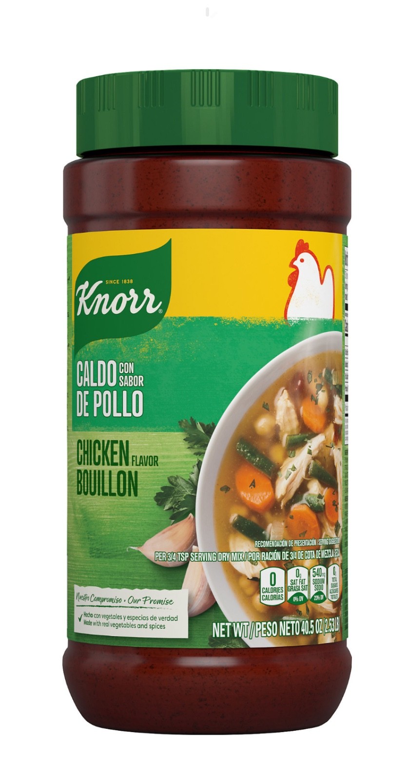 Knorr Caldo Con Sabor De Pollo Chicken Bouillon Powder 40.5 oz 2.53LB