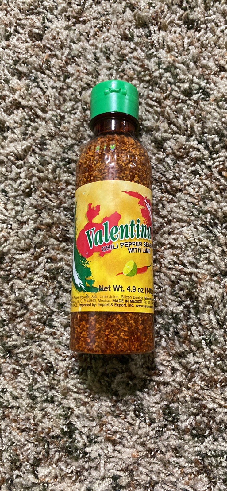 Valentina Chili Pepper Seasoning w/Lime 4.9oz Bottle Fruit Seasoning