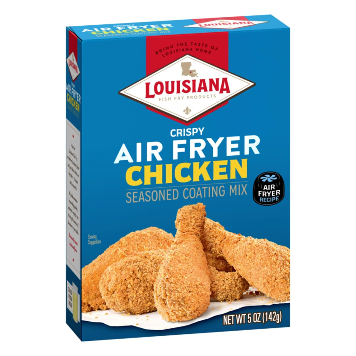Louisiana Fish Fry Air Fryer Chicken Seasoned Coating Mix – 5 Oz