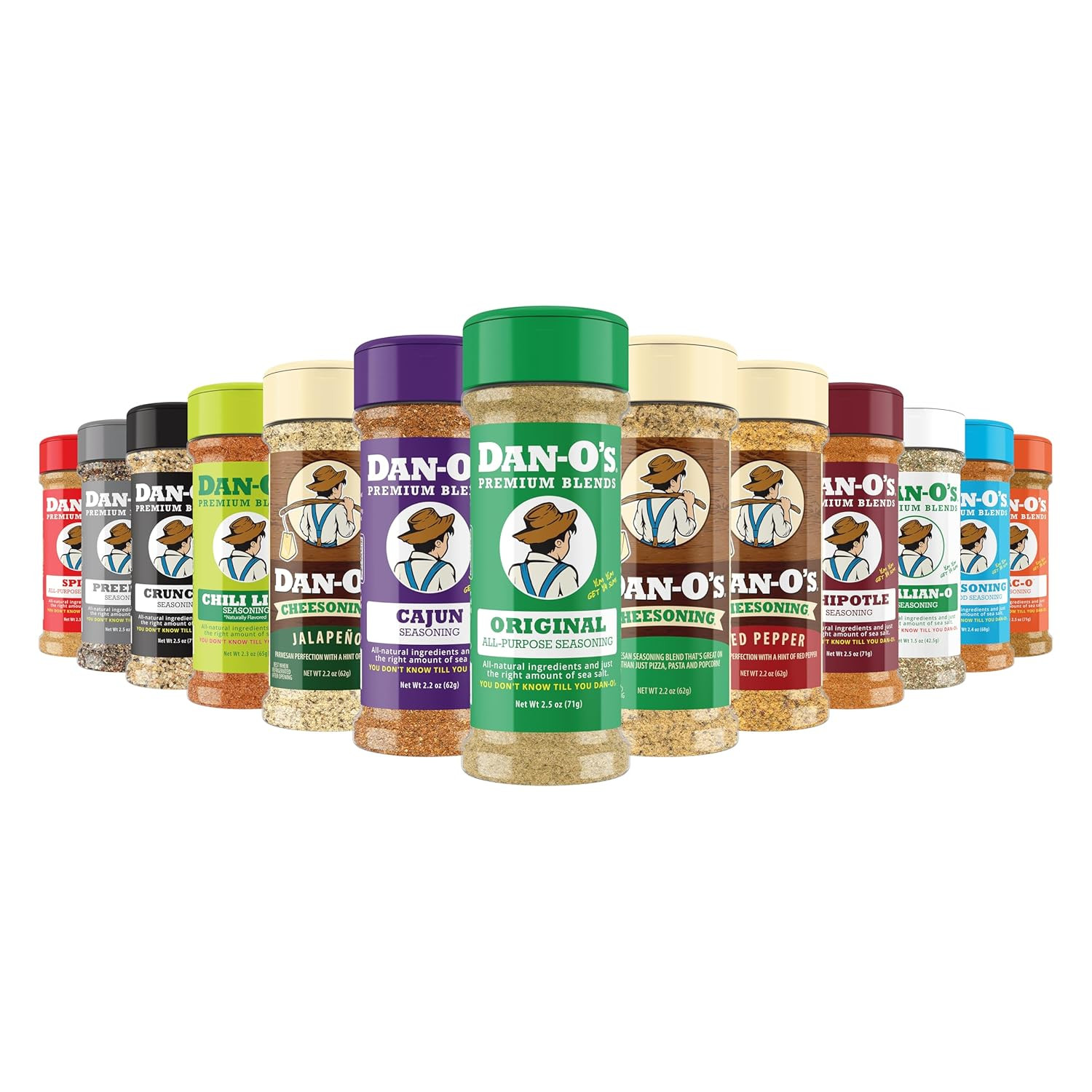 Dan-O’s Ultimate Flavor Discovery Pack – 13 Bottle Seasoning Variety Set – Origi