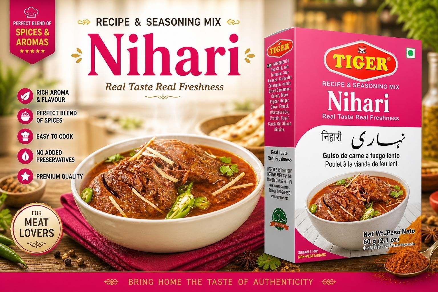 Nihari Masala Tiger 50 g