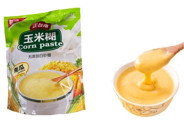 Sugar Free Corn Paste Porridge Instant Breakfast Pumpkin Flavor Snack Vegan