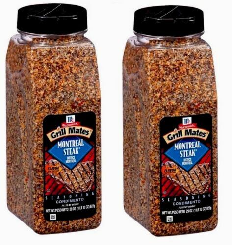 2pk McCormick Grill Mates MONTREAL STEAK SEASONING 29oz each- 58 Oz Total