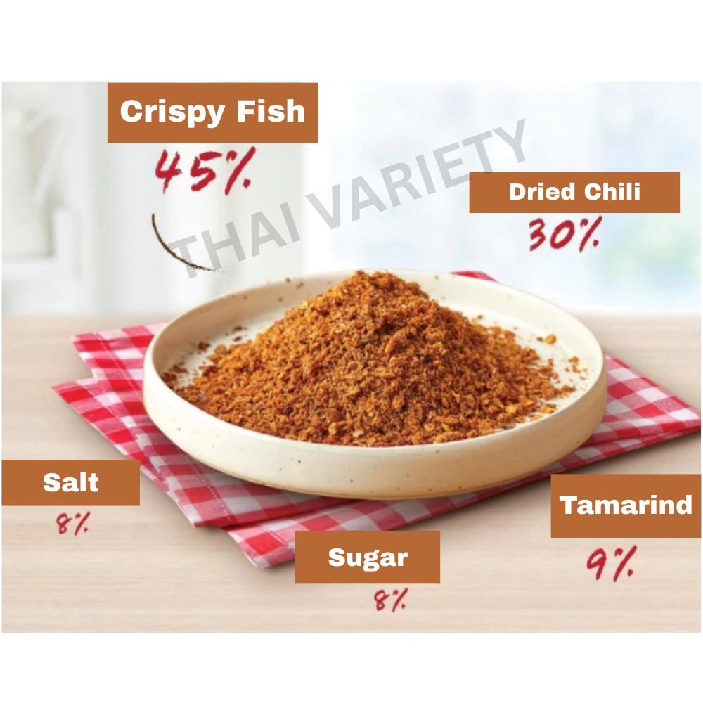 Chili Paste Spicy Thai Food Nam Prik Na Rok Mang Da Flake Spices 22g x 12